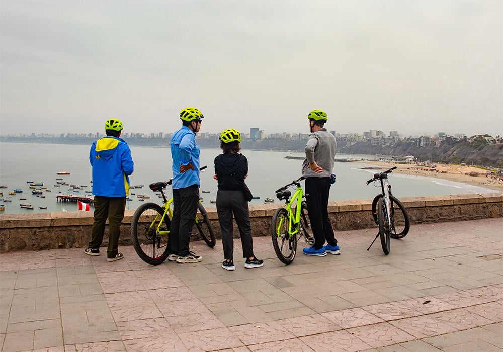 Downhill bike tour in lima